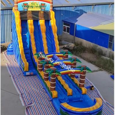 Large 30ft tall Inflatable Waterslide Pool Commercial Grade Slide Inflatable Water Slide For Kids And Adults