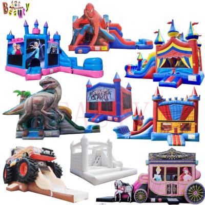 Commercial Moonwalk Adult Inflatable Bounce House Combo Outdoor Jumping Bouncy Castle