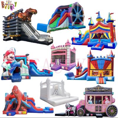  inflatable bouncing blue castle price jumping castle combo for kids