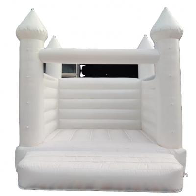 Commercial wedding inflatable bouncer bouncy castle white bounce house jumping castle for wedding party